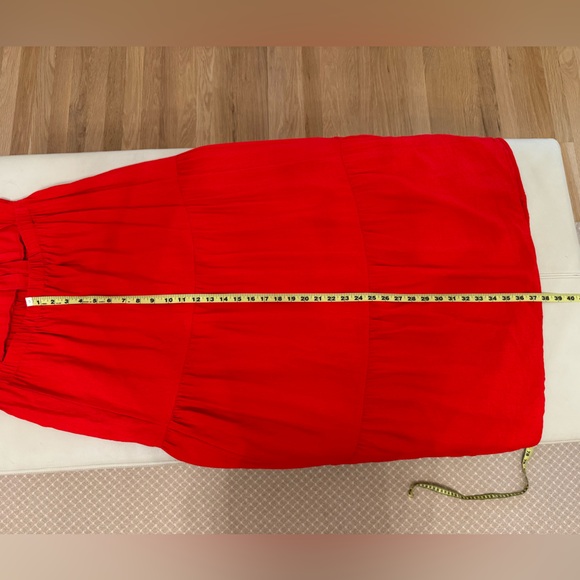 Like new, Cece red maxi dress, ties in back, Size M - Picture 5 of 8